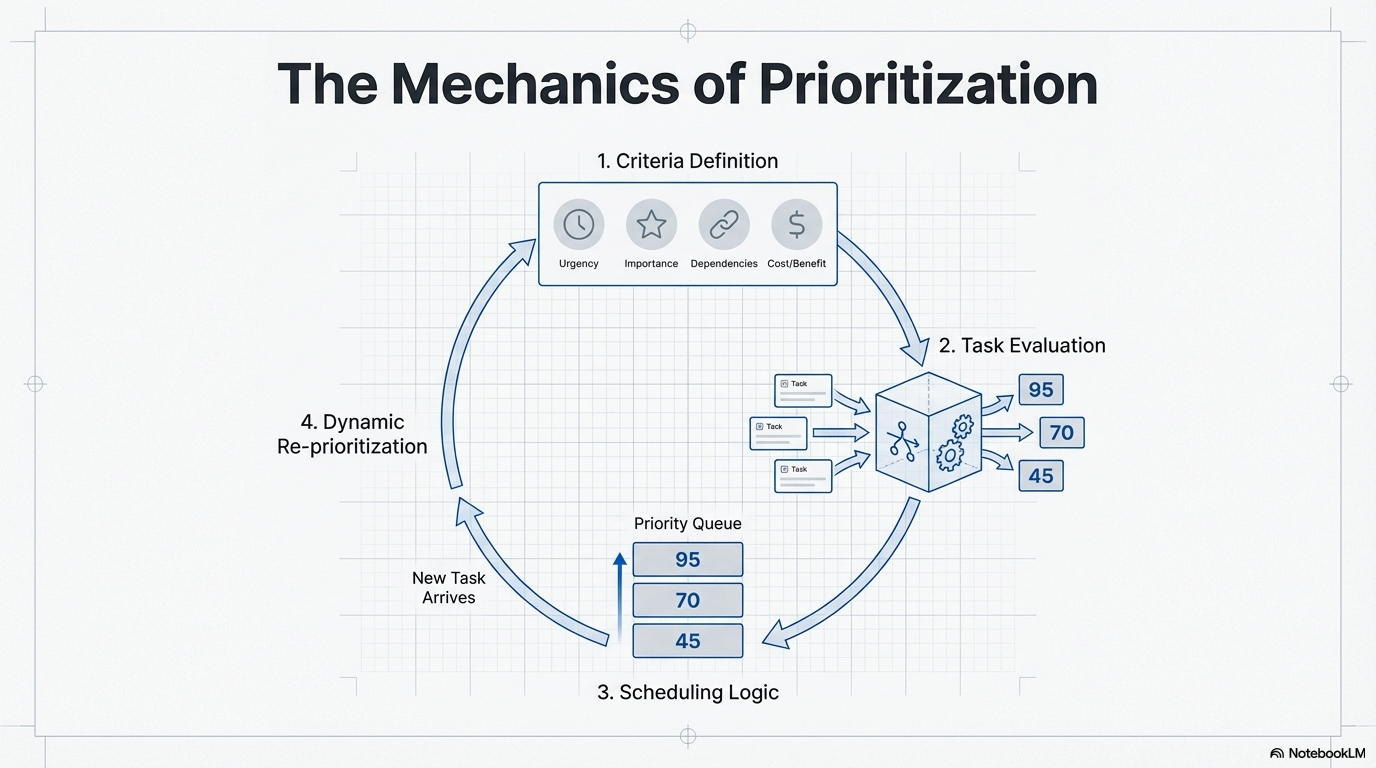 The prioritization solution mechanics.